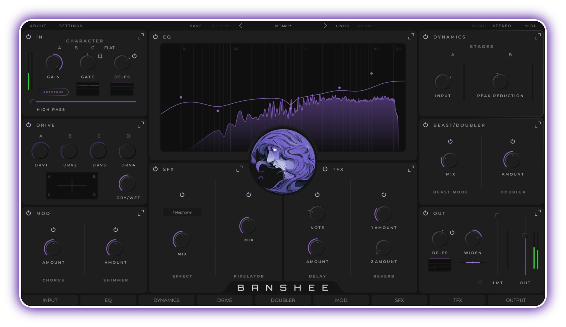 Aurora DSP Banshee plugin interface