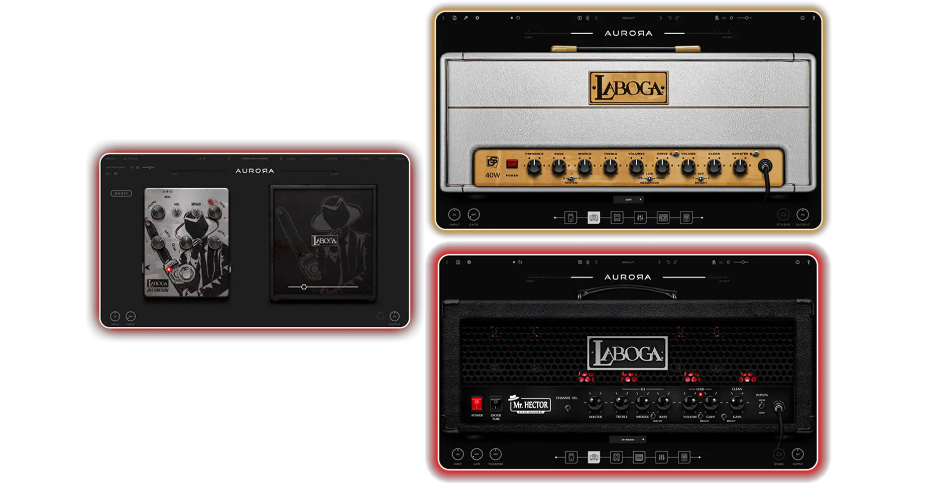 Four amps, eight pedals and six cabinets