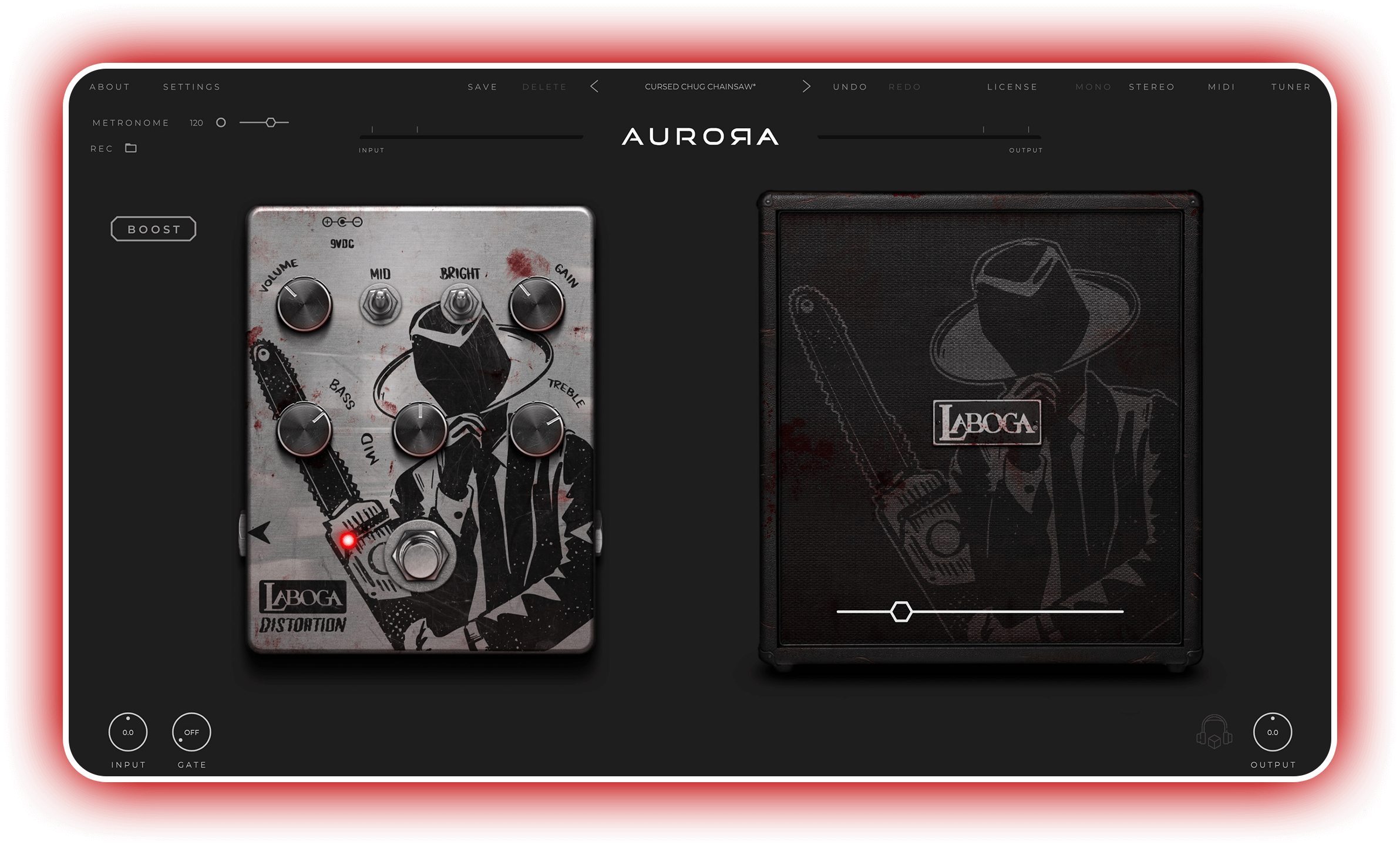 Raw Laboga distortion with a digital edge